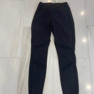 athleta jogger pants, 90% nylon and 10% spandex